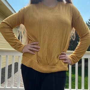 Golden Long Sleeve Sweater
